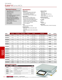 Thumbnail of document Data Sheet - Cubis II Series MCA, Sartorious Toploader Balances
